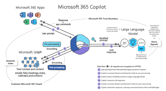 Microsoft 365 Copilot flowchart